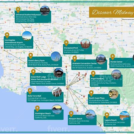 3Br Disney Vila Unit W Parking & Ev - Close To Beaches Midway City エクステリア 写真